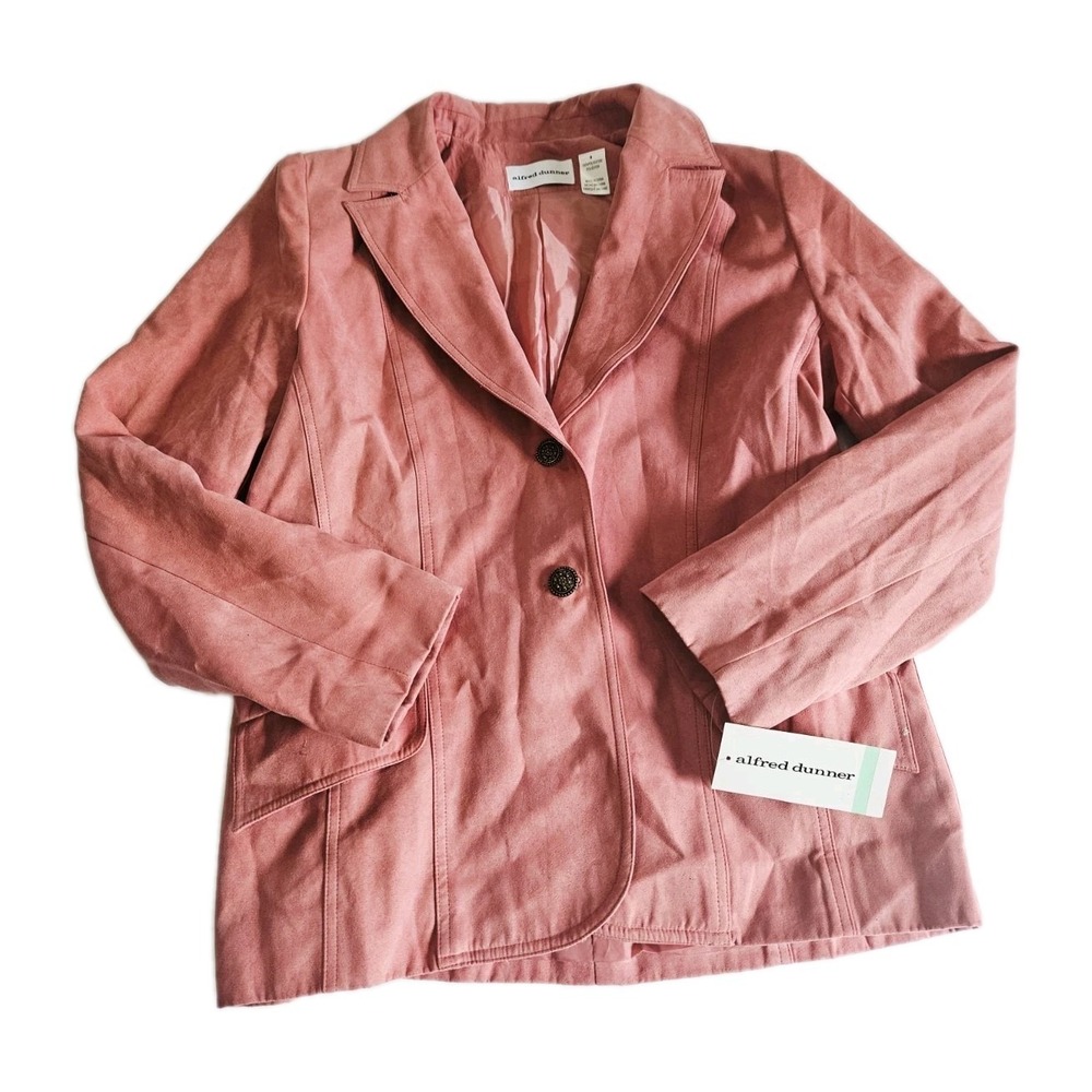 NWT Alfred Dunner Sitting Pretty Pink Blazer Coat Womens Size‎ 8